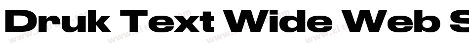 Druk Text Wide Web S字体转换
